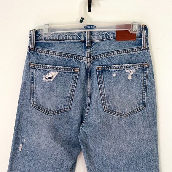 Anine Bing Distressed Straight Leg Jeans - Picture 10 of 12